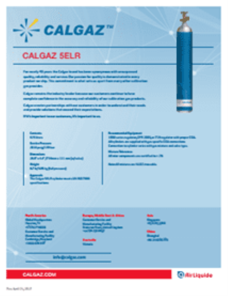 Bộ bình khí chuẩn 5ELR 625 - Khí Công Nghiệp L&K TECH - Công Ty TNHH L&K TECH